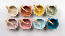 Couverts Bébé En Bois Et Silicone Avec Prénom Gravé - Fourchette Et Cuillère - Cadeau 1er Anniversaire - 5