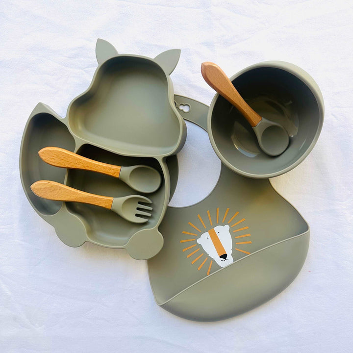 Set repas assiette et couverts pour enfant personnalisé