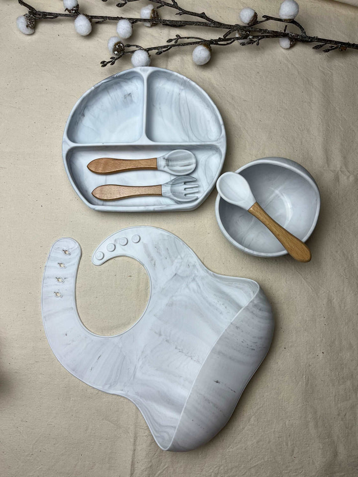 Set repas assiette et couverts pour enfant personnalisé